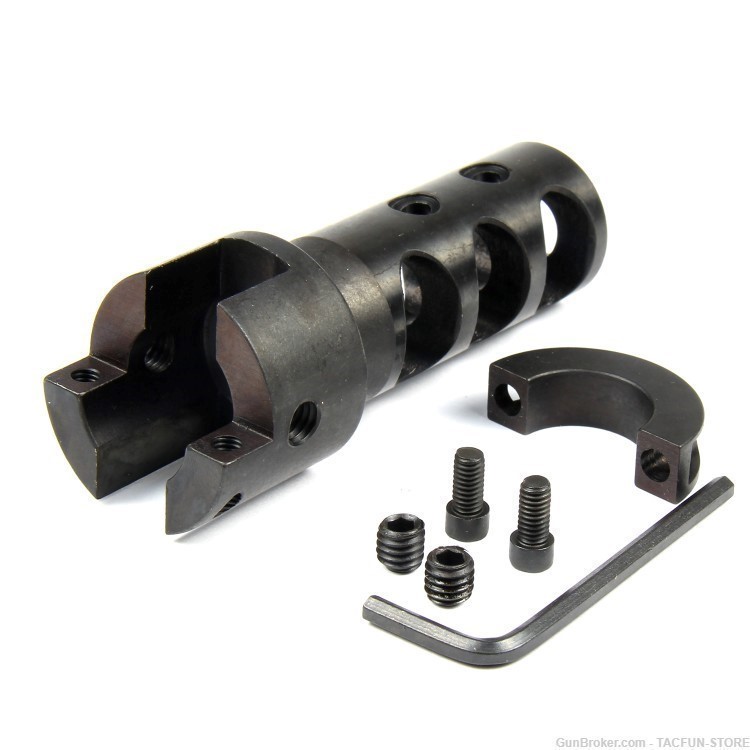 SKS 7.62x39mm Bolt On Competition Muzzle Brake Recoil Reducer-img-3