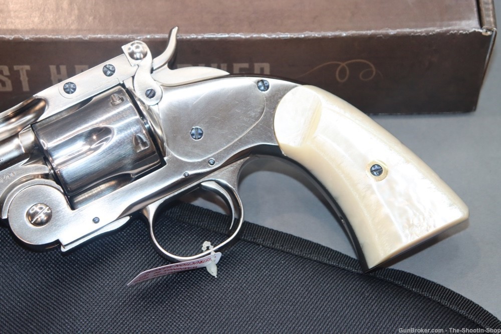 Taylors & Company SCHOFIELD Model Revolver 38SPL Single Action NICKEL PEARL-img-4