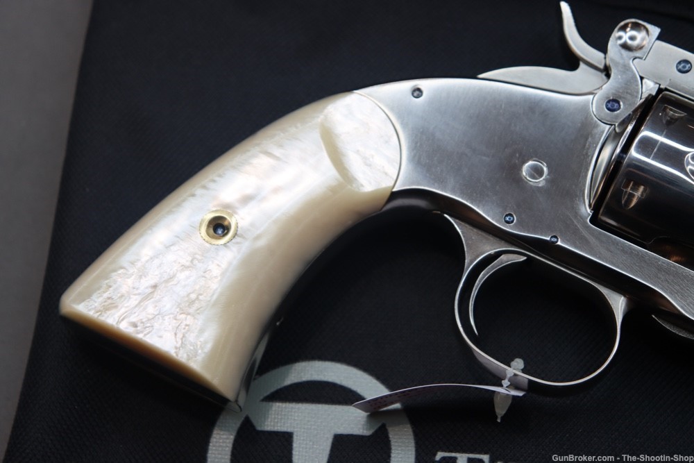 Taylors & Company SCHOFIELD Model Revolver 38SPL Single Action NICKEL PEARL-img-11