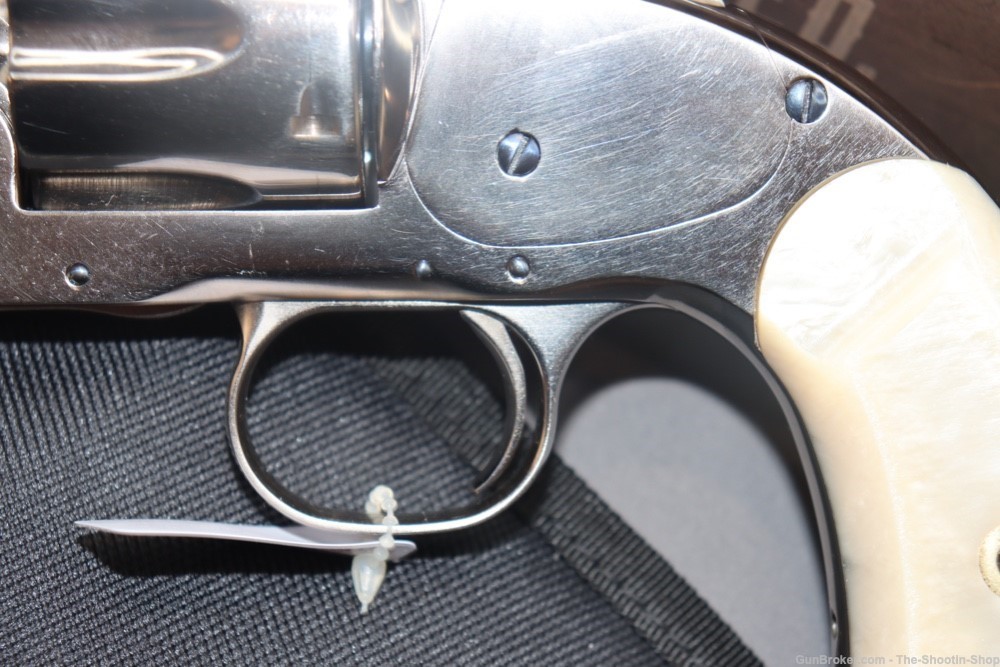 Taylors & Company SCHOFIELD Model Revolver 38SPL Single Action NICKEL PEARL-img-6