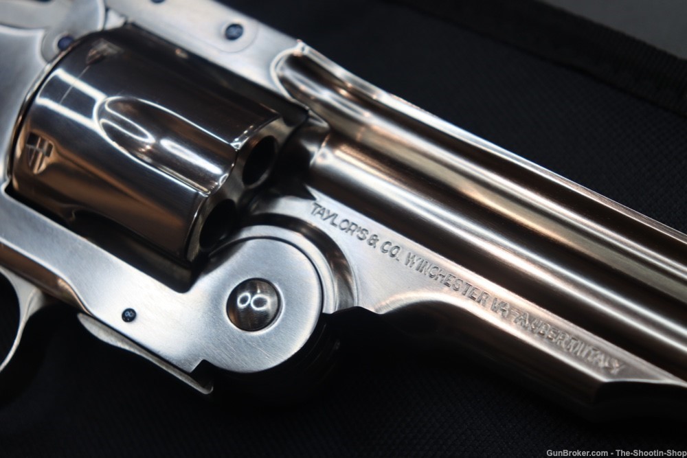 Taylors & Company SCHOFIELD Model Revolver 38SPL Single Action NICKEL PEARL-img-18