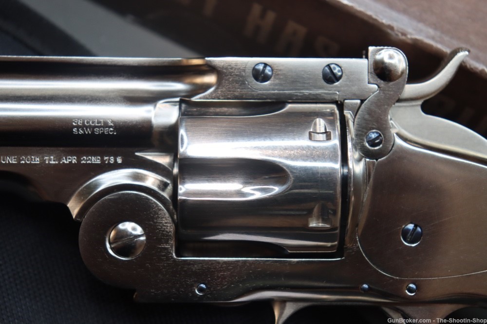 Taylors & Company SCHOFIELD Model Revolver 38SPL Single Action NICKEL PEARL-img-7