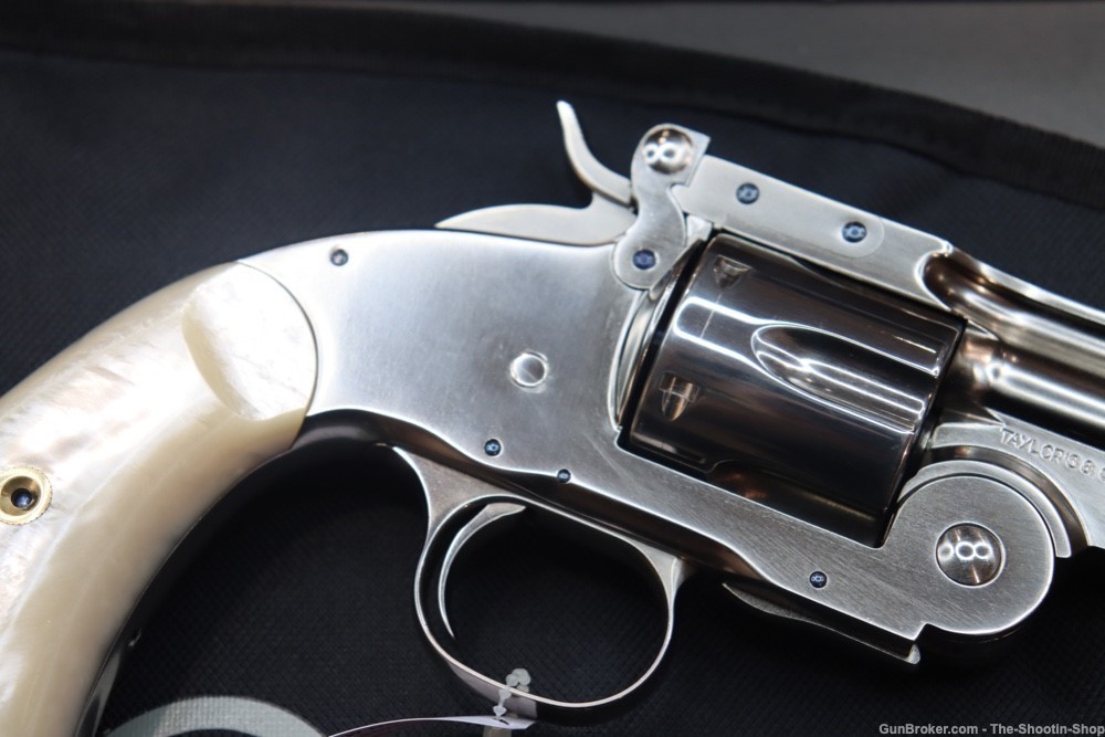 Taylors & Company SCHOFIELD Model Revolver 38SPL Single Action NICKEL PEARL-img-12