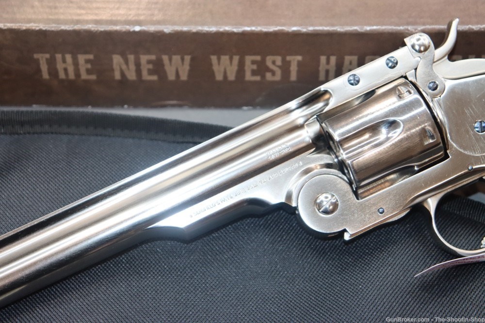 Taylors & Company SCHOFIELD Model Revolver 38SPL Single Action NICKEL PEARL-img-2