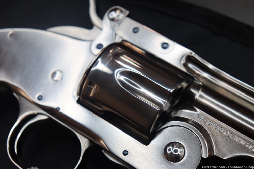 Taylors & Company SCHOFIELD Model Revolver 38SPL Single Action NICKEL PEARL-img-19