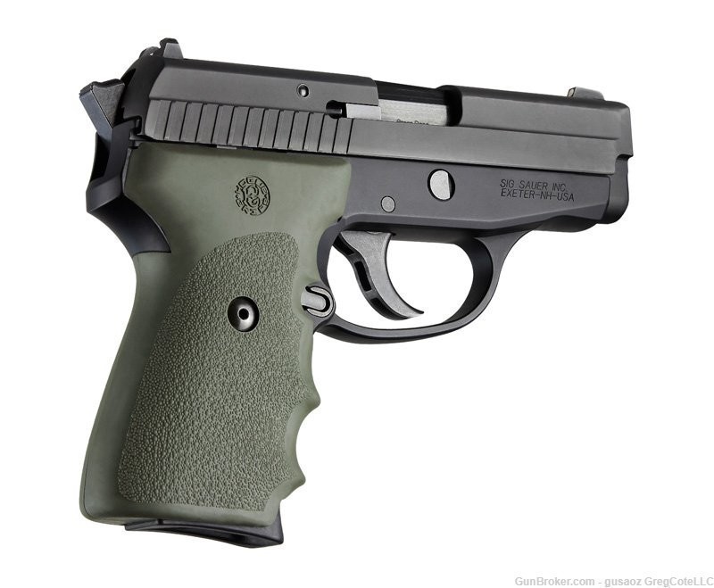 Hogue Sig P239 Finger Groove Grip OD Green 31001 With Grip Screws Free Ship-img-2