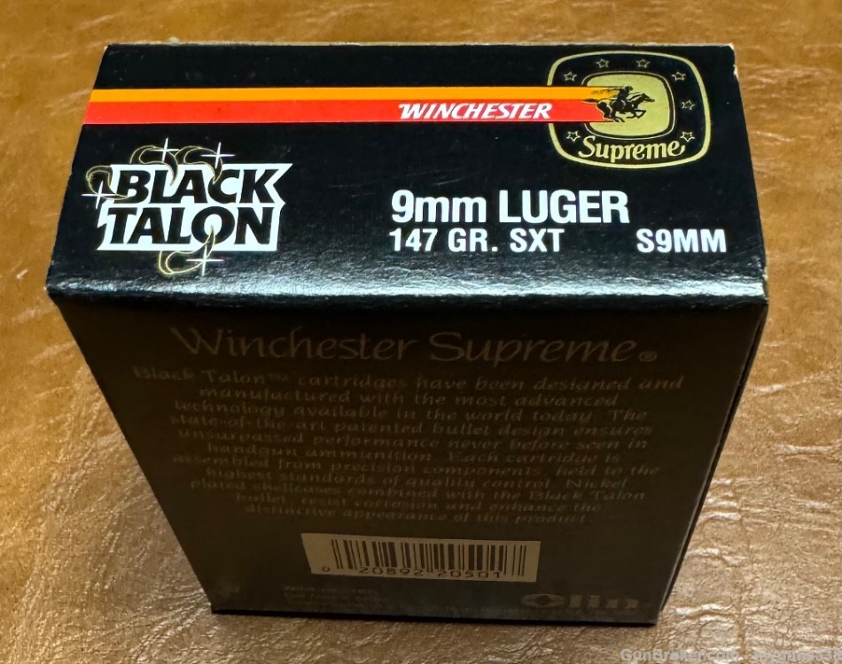 Vintage Winchester Black Talon 9mm Never Has Been Handled Since ...