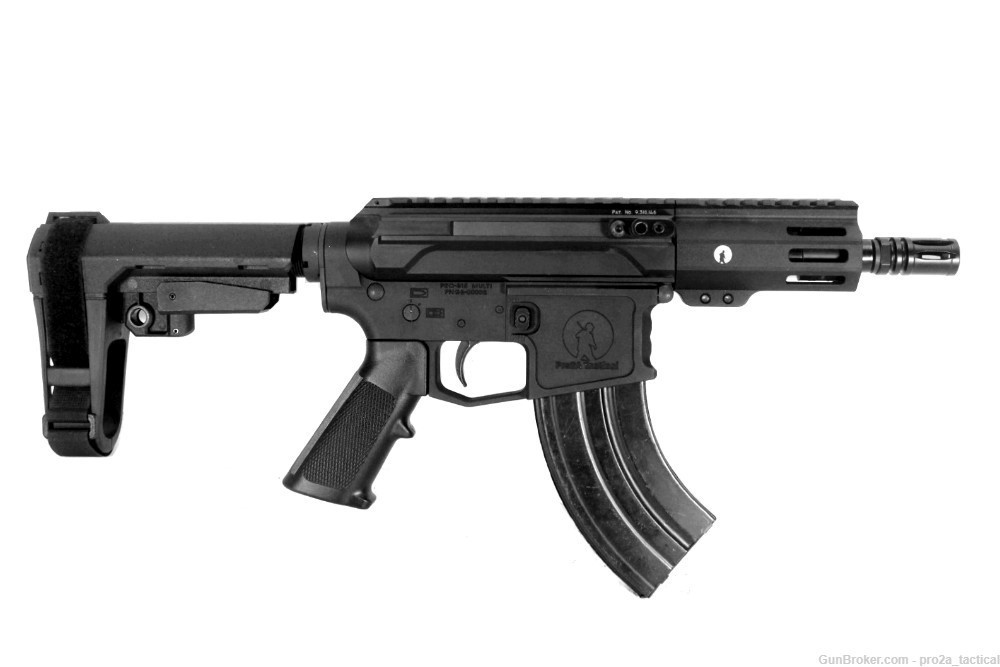 PRO2A VALIANT LEFT HAND 5 inch AR-15 7.62x39 SIDE CHARGING Pistol-img-1