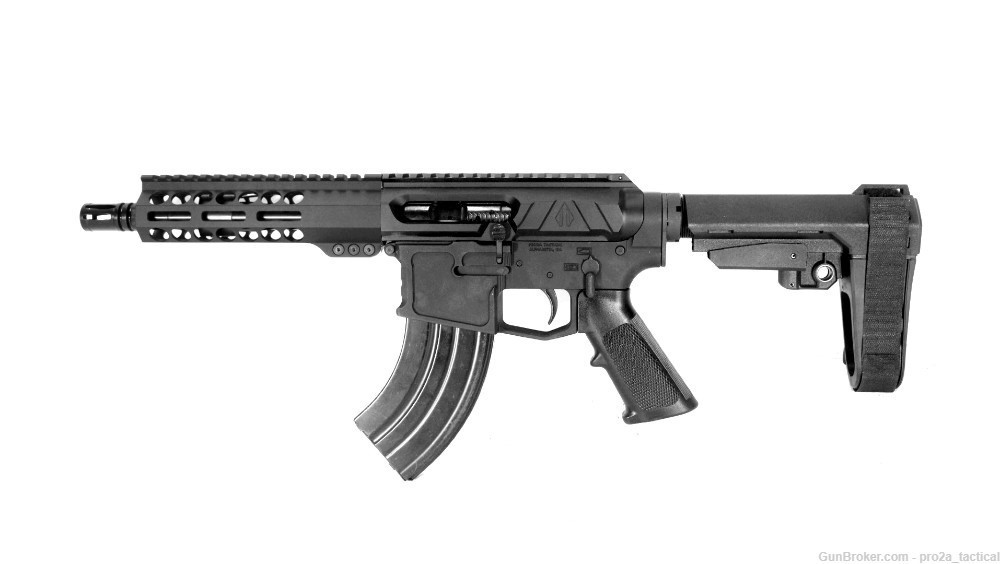 PRO2A VALIANT LEFT HAND 7.5 inch AR-15 7.62x39 SIDE CHARGING Pistol-img-0