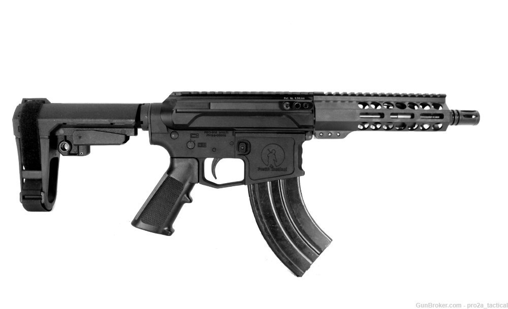PRO2A VALIANT LEFT HAND 7.5 inch AR-15 7.62x39 SIDE CHARGING Pistol-img-1