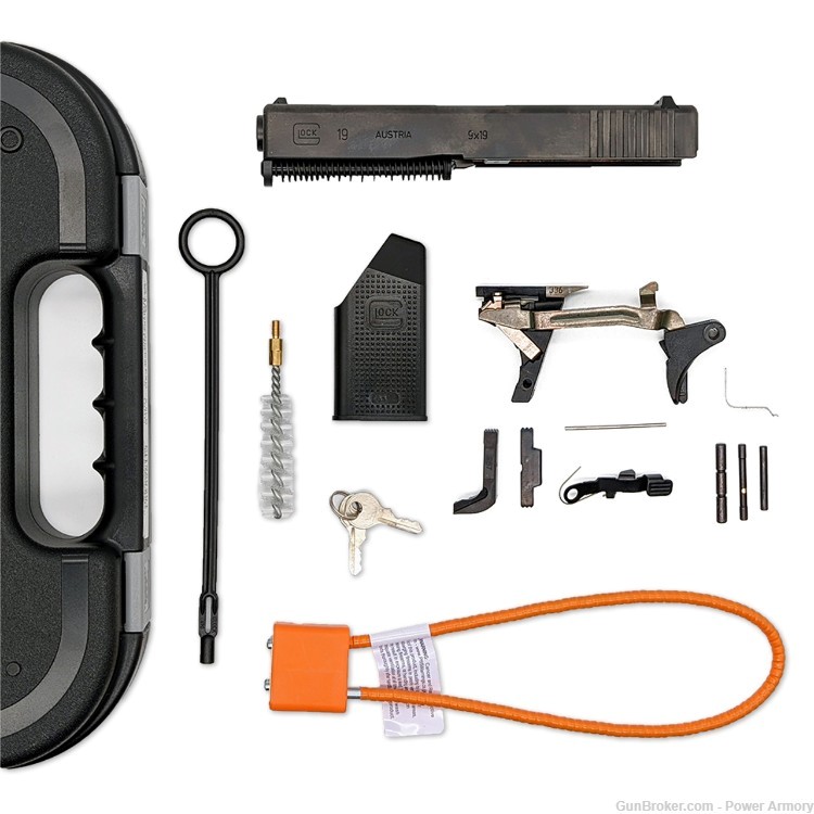 Glock 19 Gen 3 OEM Build Kit | 9mm Slide and Lower Parts Kit-img-0