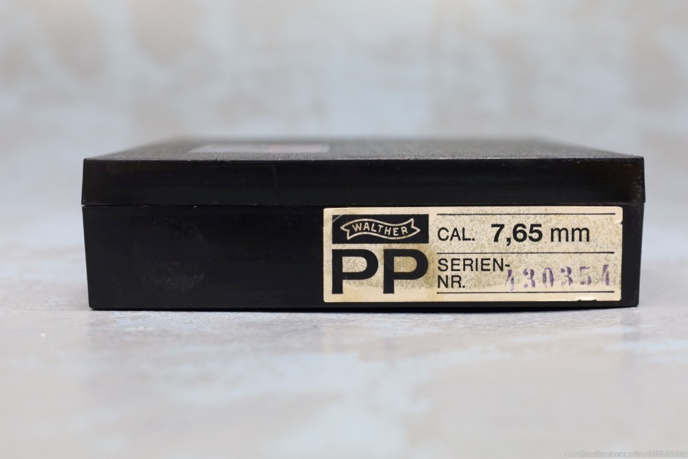 WALTHER PP PPK 7.65mm FACTORY HARDCASE POST WAR 1970's ERA  (RARE)-img-1