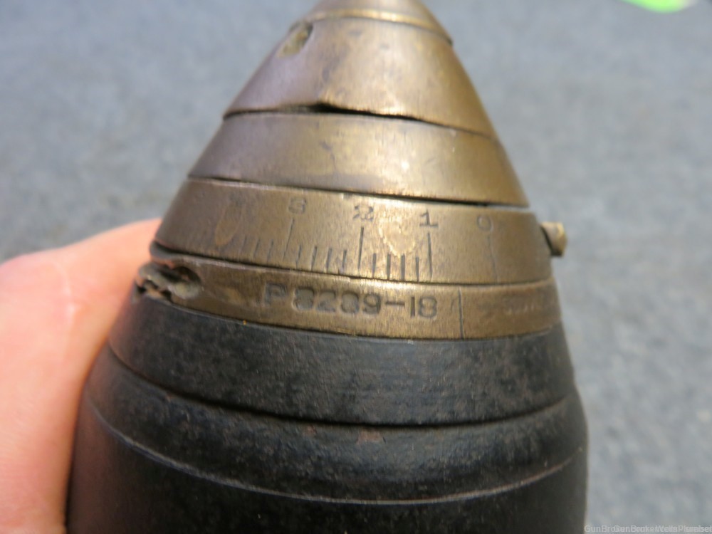 US WWII 75 x 350mm ARTILLERY ROUND DATED 1942 INERT-img-10