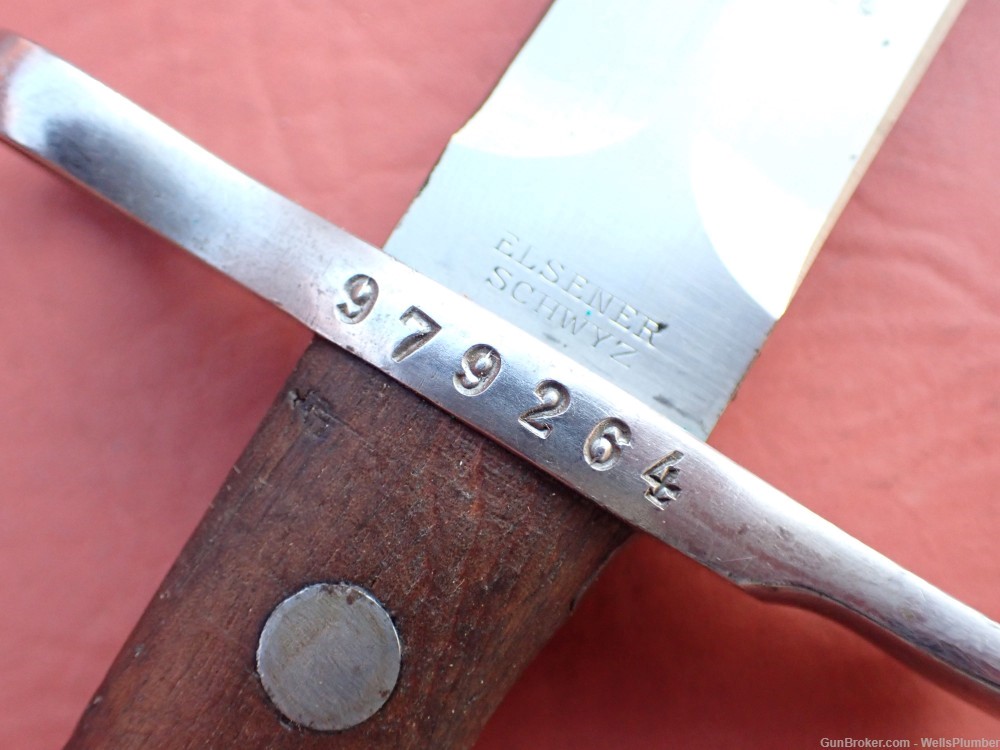 SWISS MODEL 1918 BAYONET w/ SCABBARD & FROG SCHMIDT RUBIN K31 RIFLE #979264-img-9