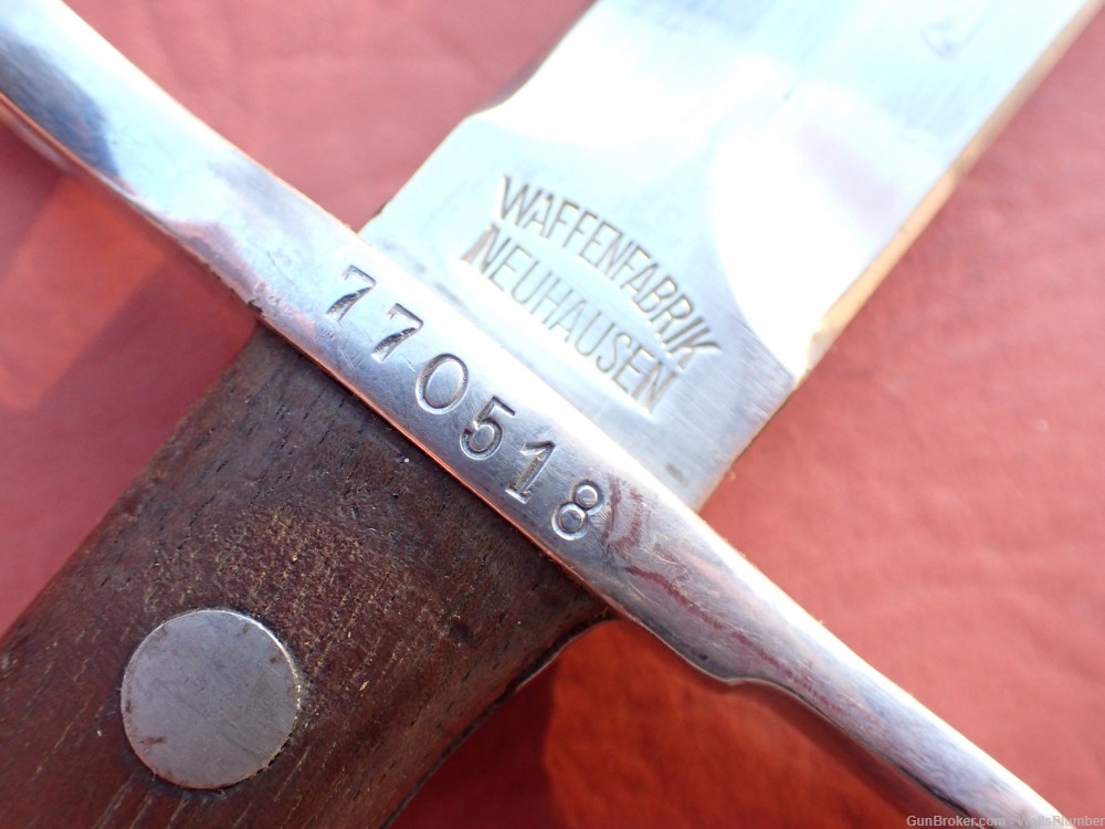 SWISS MODEL 1918 BAYONET w/ SCABBARD & FROG SCHMIDT RUBIN K31 RIFLE #770518-img-9
