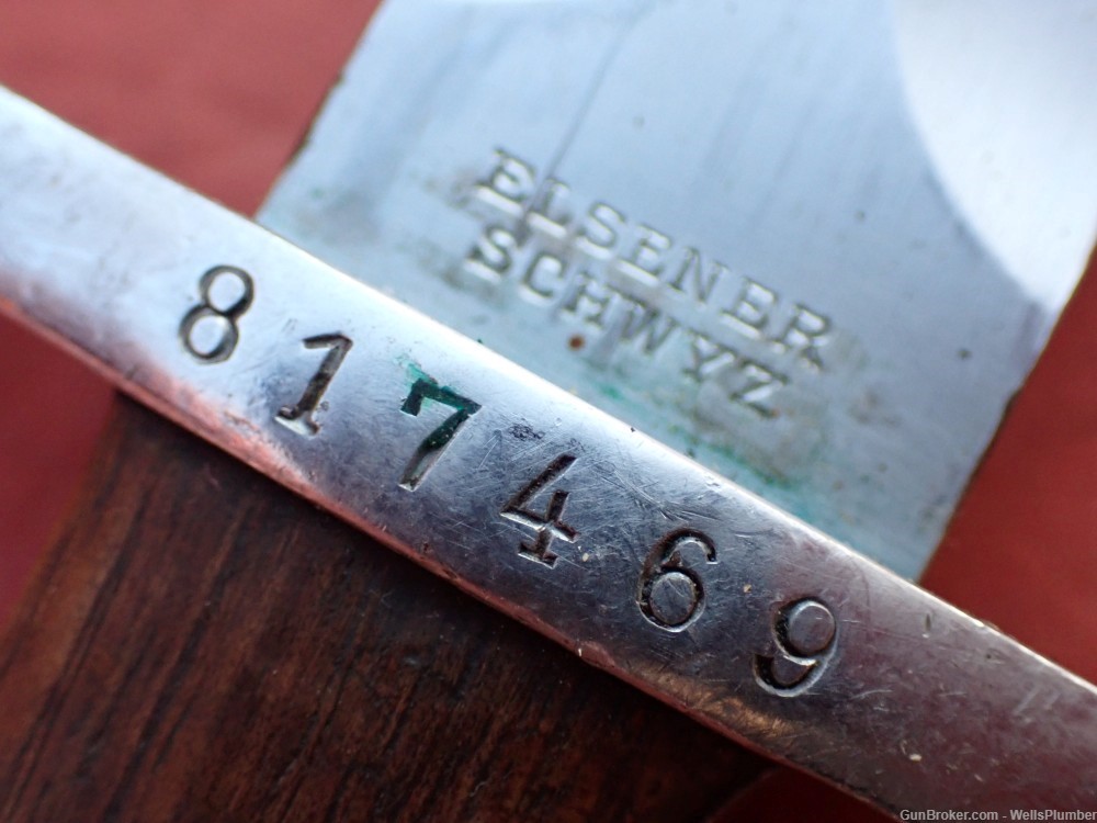 SWISS MODEL 1918 BAYONET w/ SCABBARD & FROG SCHMIDT RUBIN K31 RIFLE #817469-img-10