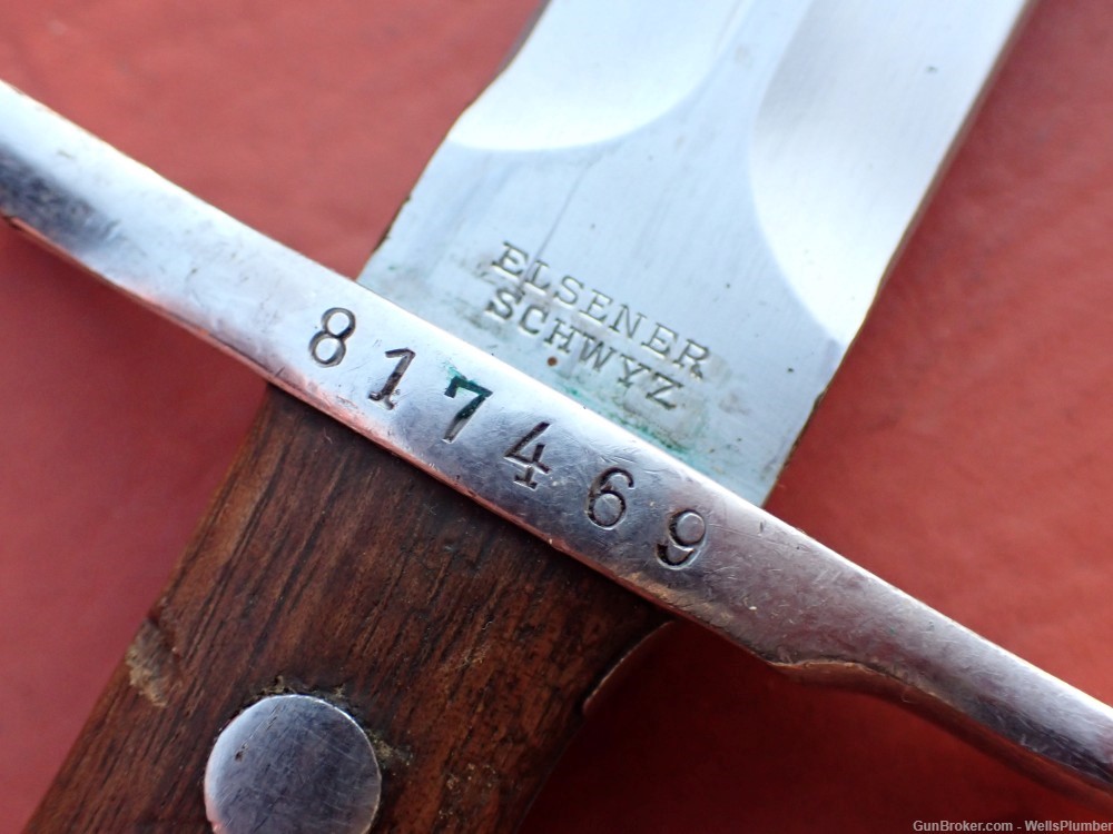 SWISS MODEL 1918 BAYONET w/ SCABBARD & FROG SCHMIDT RUBIN K31 RIFLE #817469-img-9