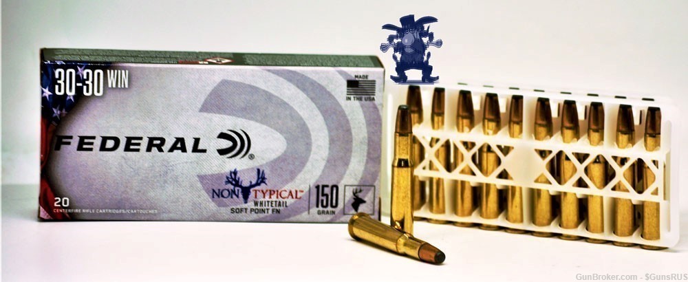 3030 Federal 150 Grain NON-TYPICAL Winchester SP 30/30 HUNTING 20 Rounds-img-0