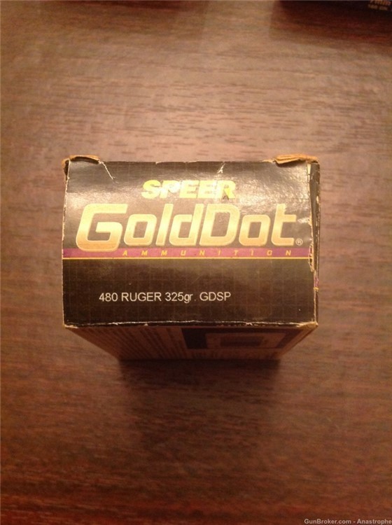 Speer GoldDot 480 Ruger 325 gr. GDSP Ammunition ammo-img-0