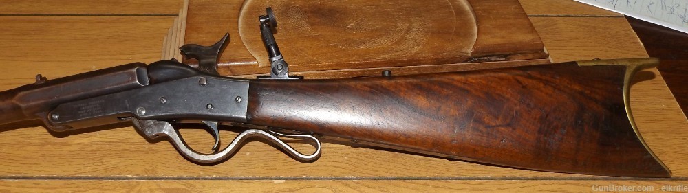 Maynard Sporting Rifle 44-40 Winchester Antique Single Shot W/Lyman Tang-img-9