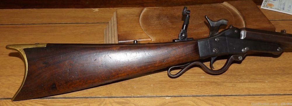 Maynard Sporting Rifle 44-40 Winchester Antique Single Shot W/Lyman Tang-img-10
