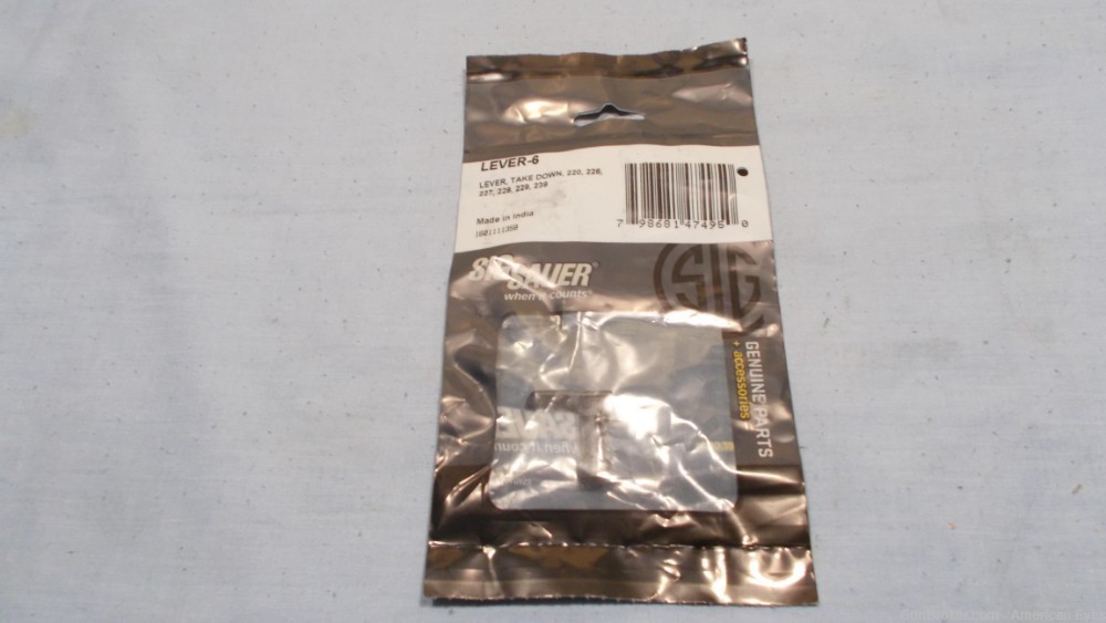 Sig Sauer P Series Take Down Lever Code: LEVER-6 #1601111358 NOS-img-1