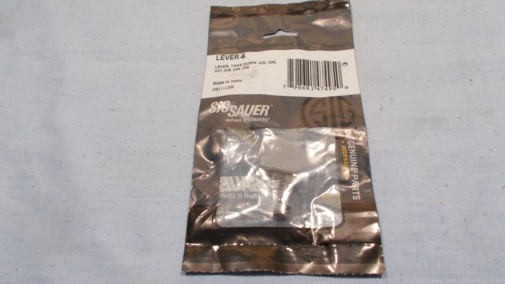 Sig Sauer P Series Take Down Lever Code: LEVER-6 #1601111358 NOS-img-0
