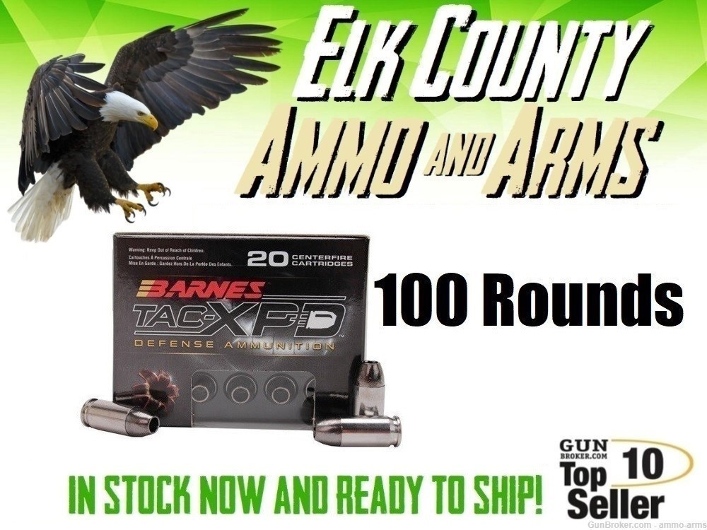Barnes Bullets TAC-XPD .380 ACP / AUTO 80 Grain HP 100 Rounds - 21552-img-0
