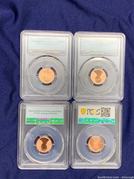 1C PCGS 69+ Shield - 4 coin set -img-4