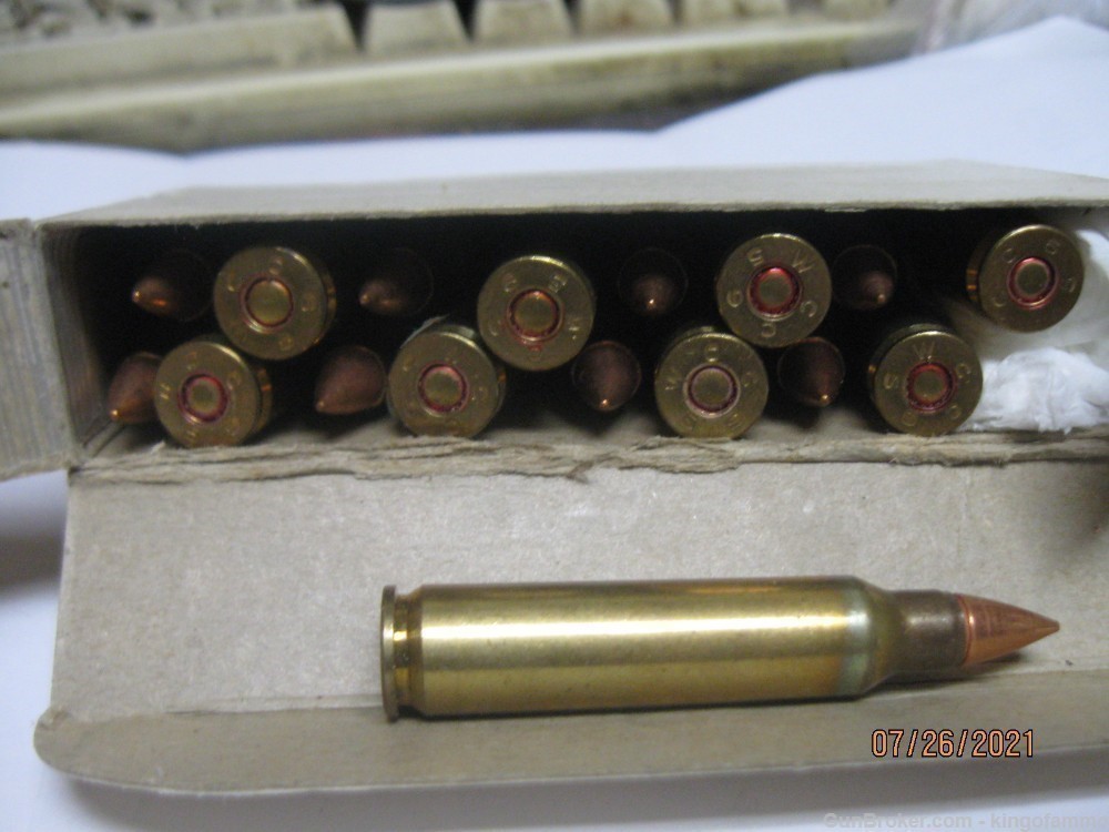 Unique and Very RARE Box 25 WINCHESTER 20 Rnds WCC 70 gr Steel AP Ammo;more-img-2