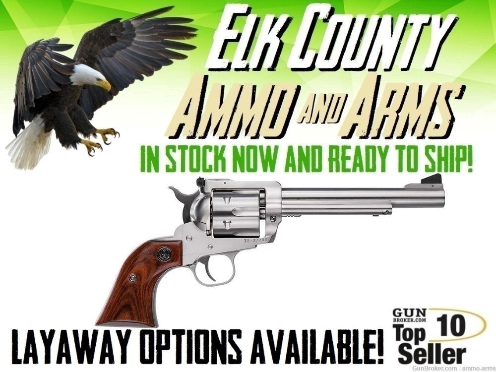 Ruger New Model Blackhawk .357 Magnum 6.5" Satin Stainless 6 Rds 0319-img-0