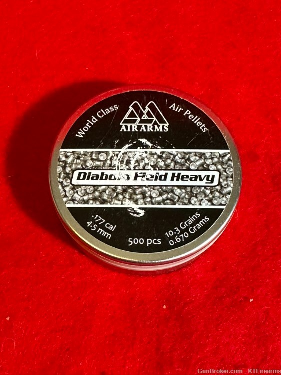 Air Arms Field Heavy .177 Cal, 4.52mm, 10.34 Grains, Domed, 500ct-img-0