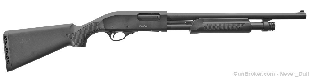 Affordable Quality EAA Pump Shotgun NIB Churchill 612-img-0