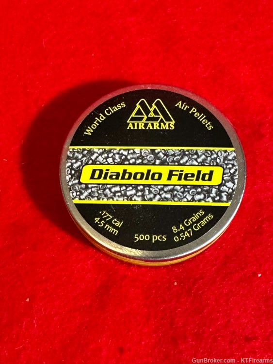 Air Arms Diabolo Field .177 Cal, 4.52mm, 8.44 Grains, Domed, 500ct-img-0