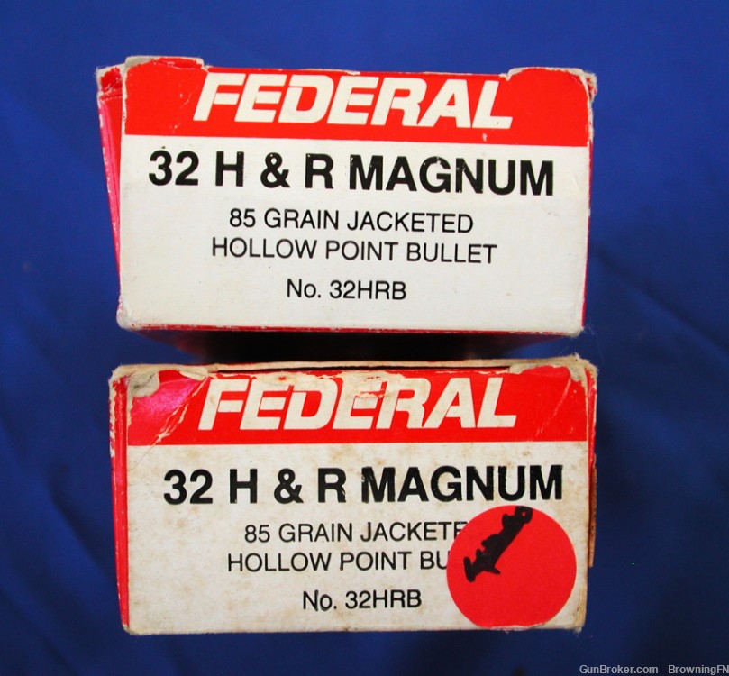 96 Once Fired Federal Brass Cases for .32 H&R Magnum Mag-img-0