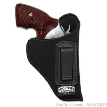 UNCLE MIKES Inside-the-Pant Holster 2? Brl Sm. 5-Sh Rev & Hammer Spur 89361-img-0