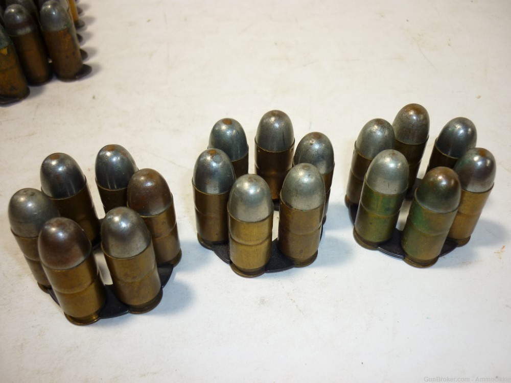 3rd - WW1 .45 ACP ORIGINAL AMMO ON MOON CLIPS - M1917 Revolver - 45acp 1918-img-20