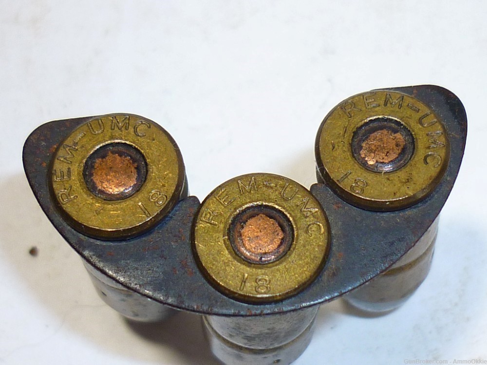 3rd - WW1 .45 ACP ORIGINAL AMMO ON MOON CLIPS - M1917 Revolver - 45acp 1918-img-5
