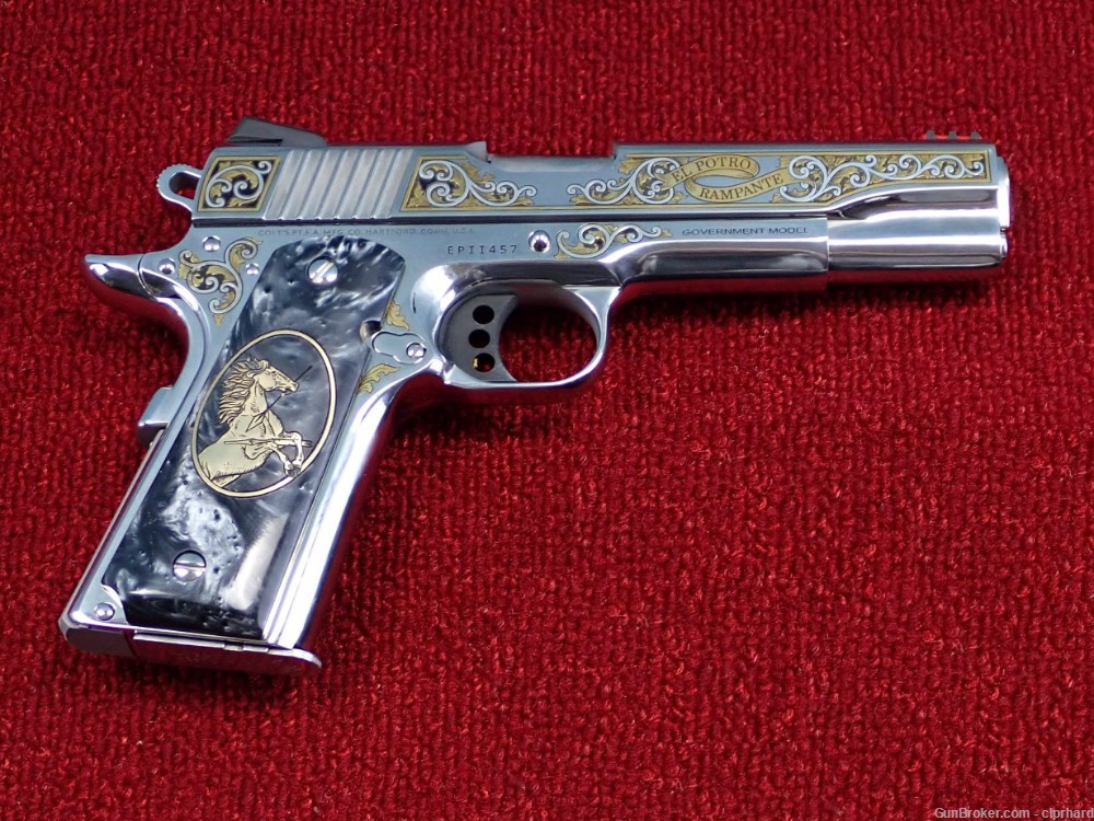 Colt 1911 "EL POTRO RAMPANTE" 38 Super 5" STS Engraved #457 of 501-img-3