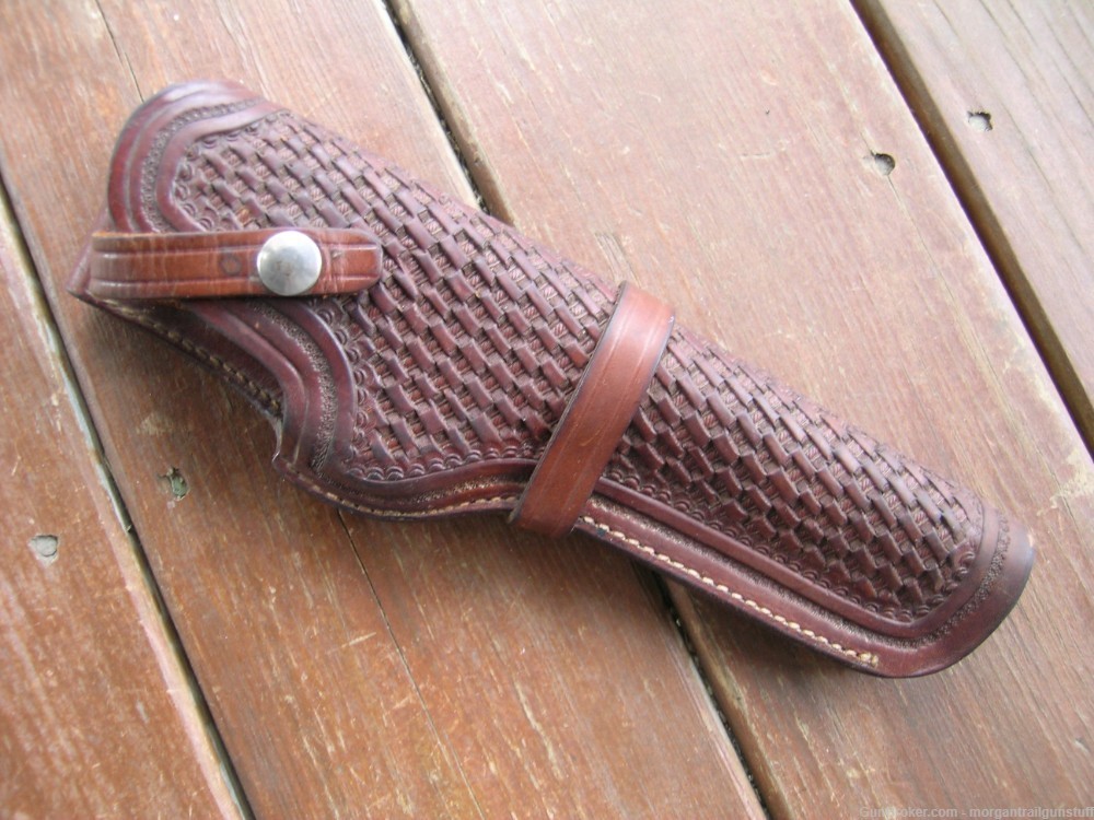 Original Browning Leather Holster for Nomad & Challenger .22 Auto  6-3/4"-img-0