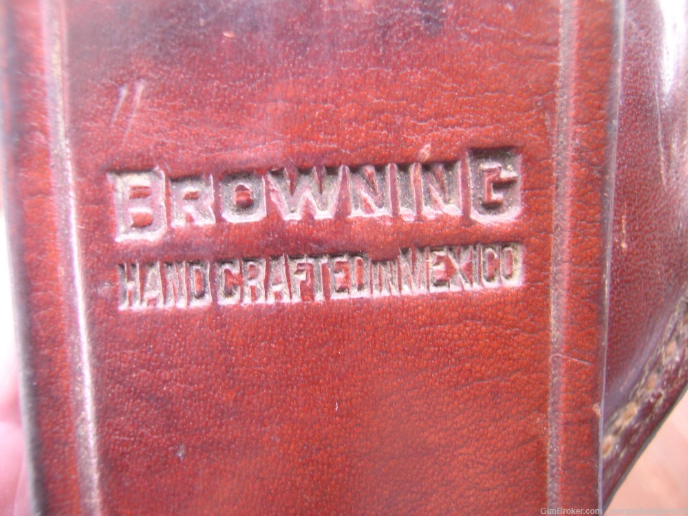 Original Browning Leather Holster for Nomad & Challenger .22 Auto  6-3/4"-img-6
