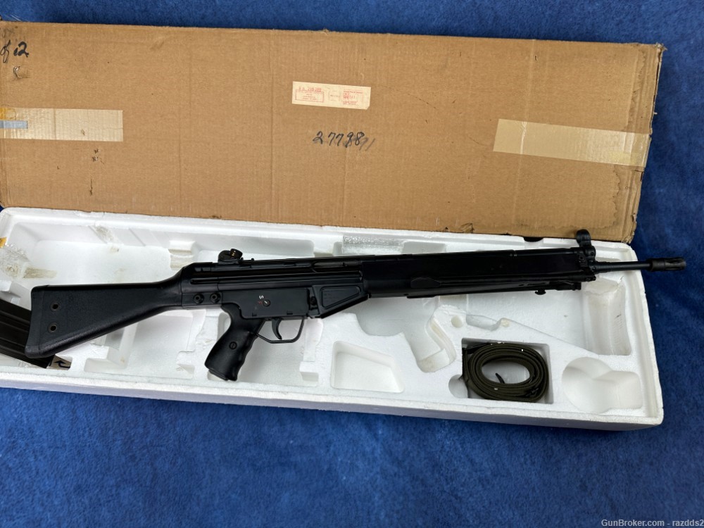 TIME CAPSULE HK91 NIB with test target, bipod, shipping container -img-13