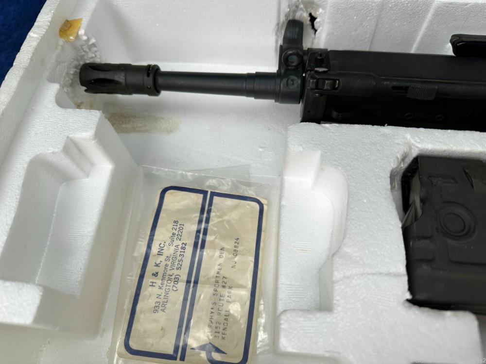 TIME CAPSULE HK91 NIB with test target, bipod, shipping container -img-8