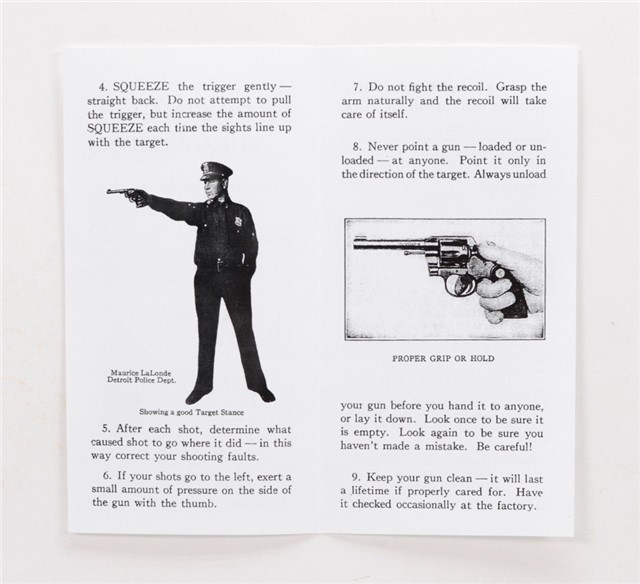 Colt Vintage 'Shooting Suggestions' Pamphlet. Form No. A-247-img-1
