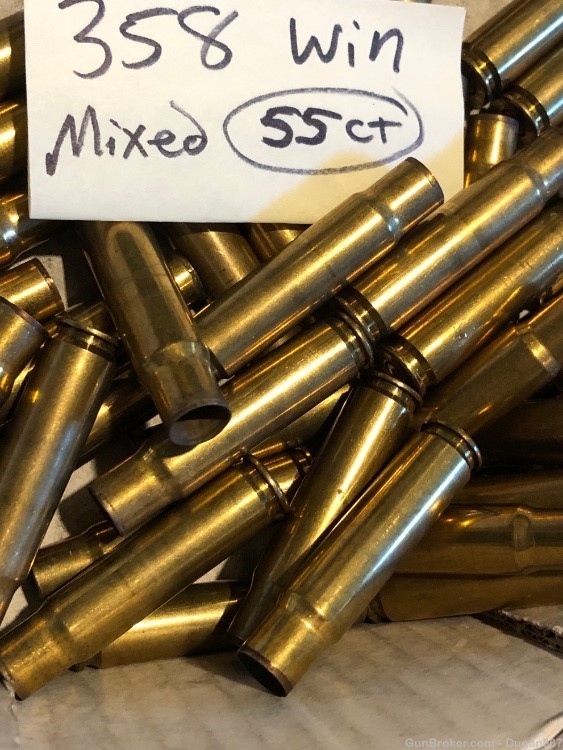 358 Winchester fired brass 115 count mixed-img-7