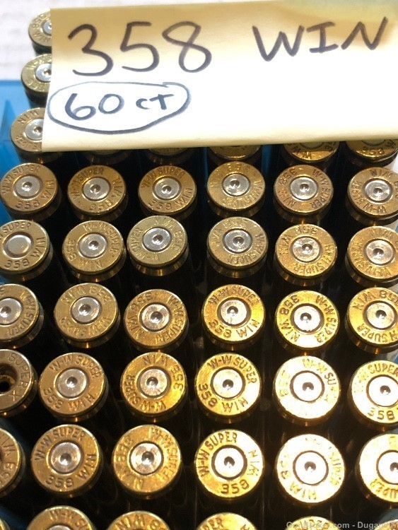 358 Winchester fired brass 115 count mixed-img-1