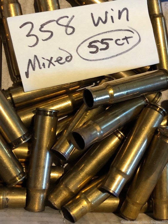 358 Winchester fired brass 115 count mixed-img-8