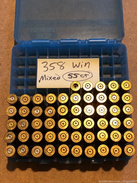 358 Winchester fired brass 115 count mixed-img-4