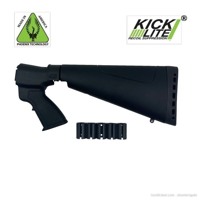 Remington 20Ga KickLite Recoil Reduction Pistol Grip Sporter Stock - Black-img-0