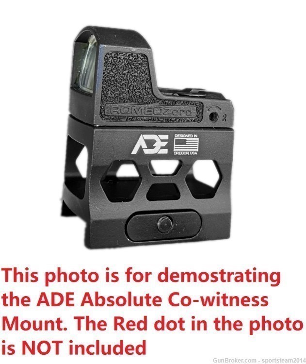 Absolute Co-witness HM5 Riser for Swampfox Sentinel, Shield RMS Red Dot-img-5